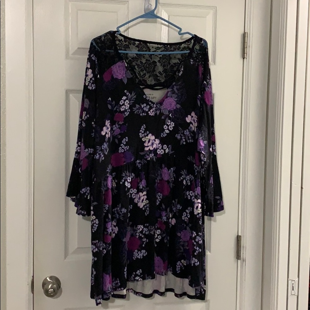 Babydoll bell sleeve blouse